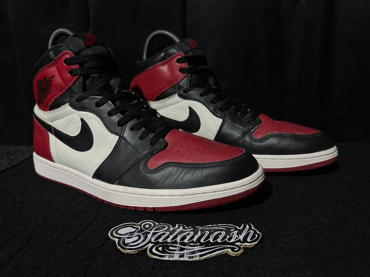 Nike Air "JORDAN 1" (RETRO) "BRED TOE" (GYM RED BLACK WHITE) High
