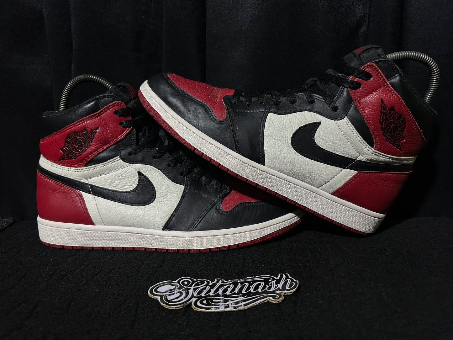 Nike Air "JORDAN 1" (RETRO) "BRED TOE" (GYM RED BLACK WHITE) High