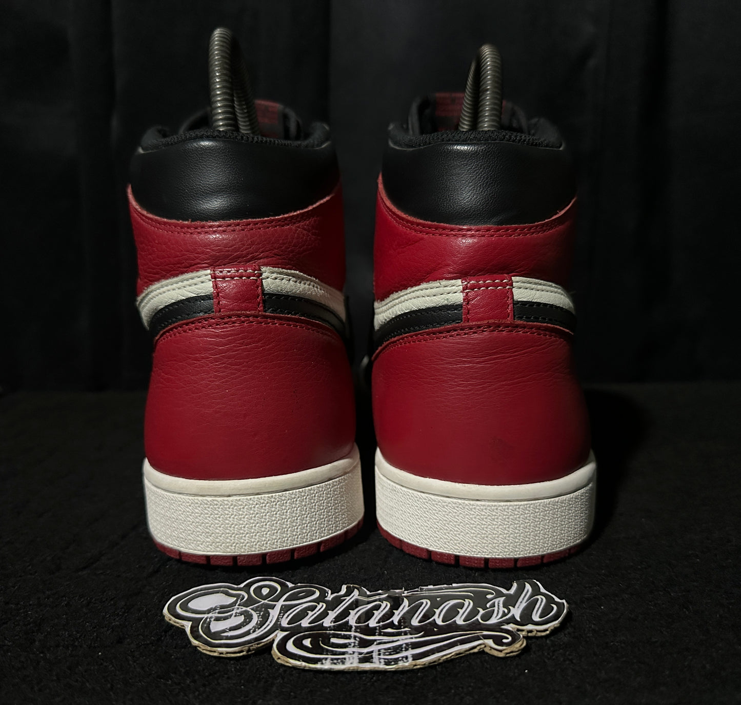 Nike Air "JORDAN 1" (RETRO) "BRED TOE" (GYM RED BLACK WHITE) High