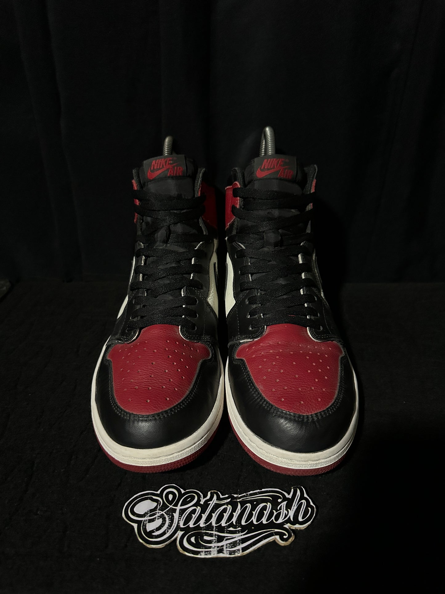Nike Air "JORDAN 1" (RETRO) "BRED TOE" (GYM RED BLACK WHITE) High
