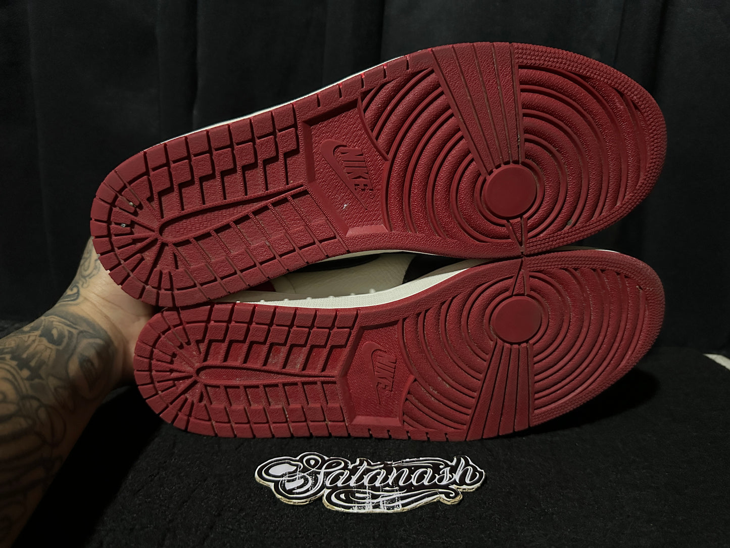 Nike Air "JORDAN 1" (RETRO) "BRED TOE" (GYM RED BLACK WHITE) High