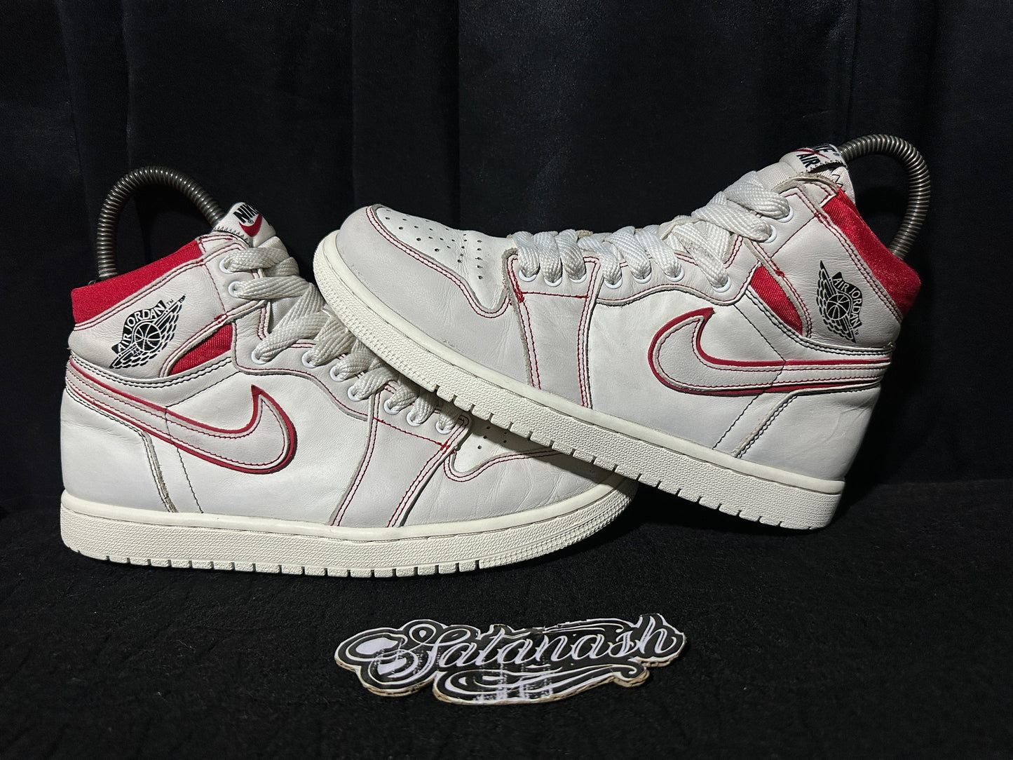 Nike Air "JORDAN 1" (RETRO) "PHANTOM GYM RED SAIL" High