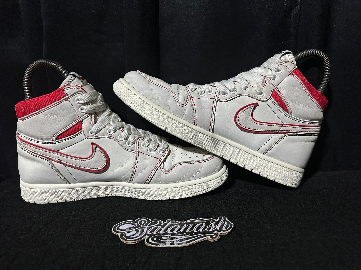 Nike Air "JORDAN 1" (RETRO) "PHANTOM GYM RED SAIL" High