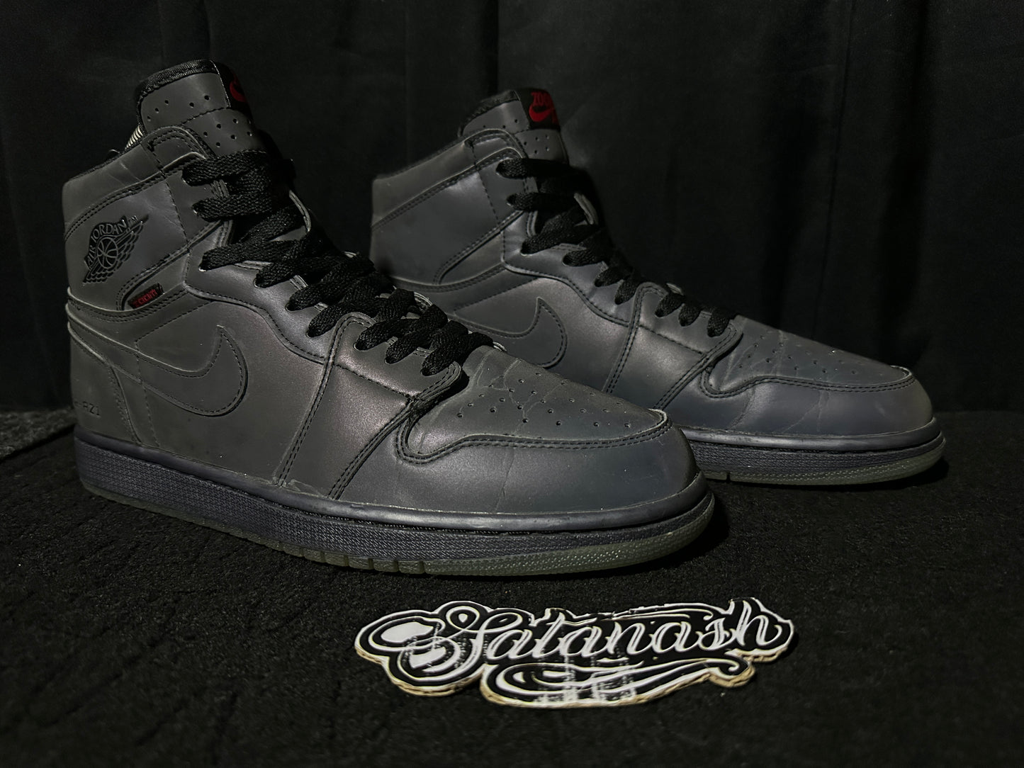 Nike Air "JORDAN 1" (RETRO) "ZOOM FEARLESS" (MULTICOLOR BLACK VARSITY RED LUCKY GREEN) High Rare