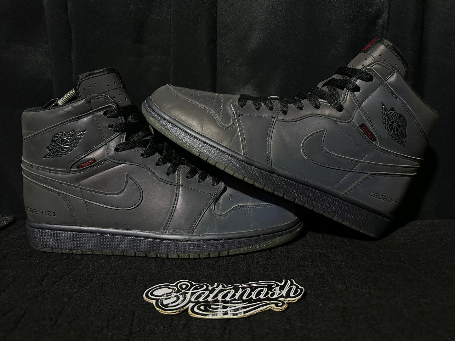 Nike Air "JORDAN 1" (RETRO) "ZOOM FEARLESS" (MULTICOLOR BLACK VARSITY RED LUCKY GREEN) High Rare