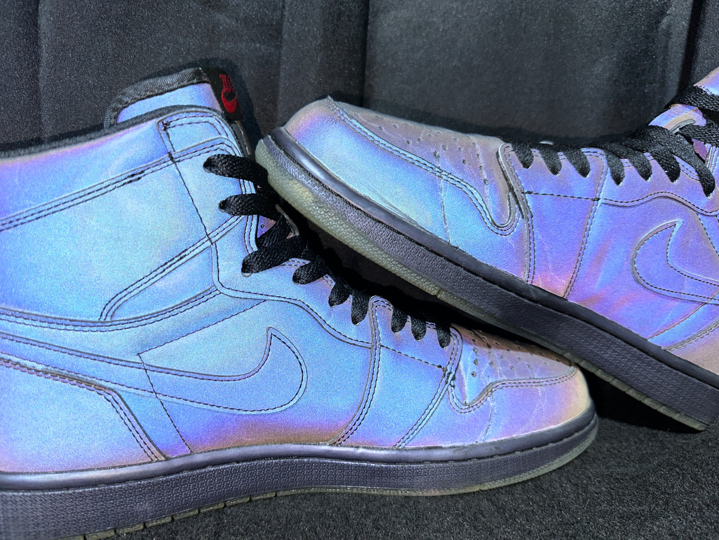 Nike Air "JORDAN 1" (RETRO) "ZOOM FEARLESS" (MULTICOLOR BLACK VARSITY RED LUCKY GREEN) High Rare