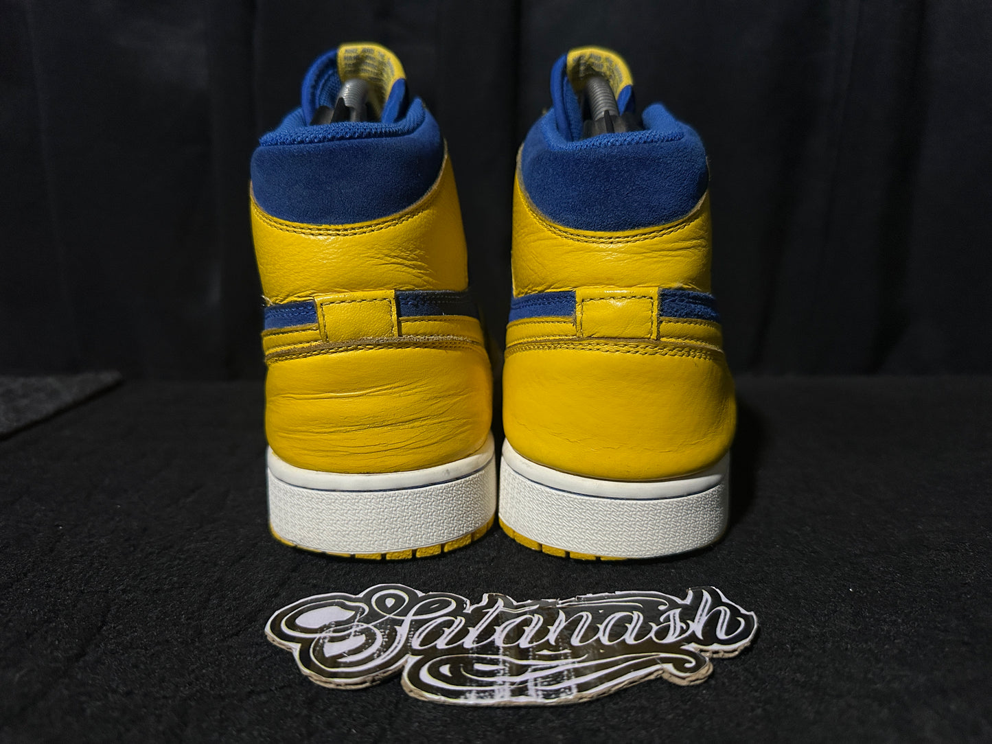 Nike Air "JORDAN 1" (RETRO) "LANEY" (VARSITY MAIZE GAME ROYAL WHITE) High