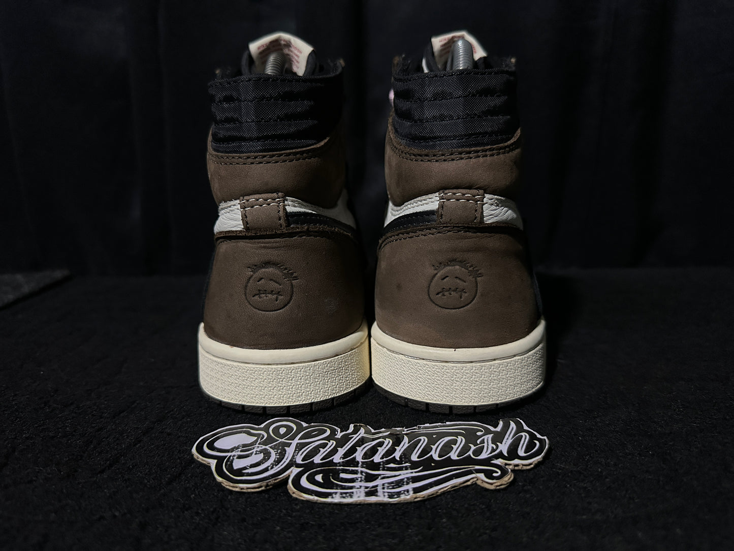Nike Air "JORDAN 1" X "TRAVIS SCOTT" (OG SP) "MOCHA" (BLACK DARK MOCHA UNIVERSITY RED SAIL) High