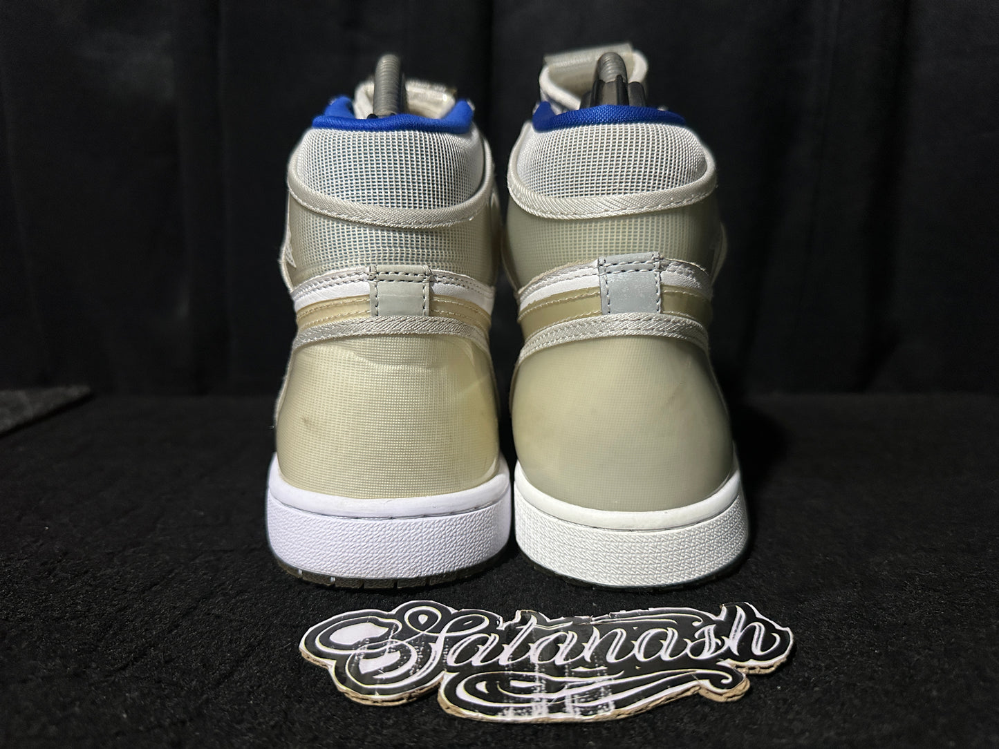 Nike Air "JORDAN 1" (RETRO) "ZOOM" (RACER BLUE WHITE) High