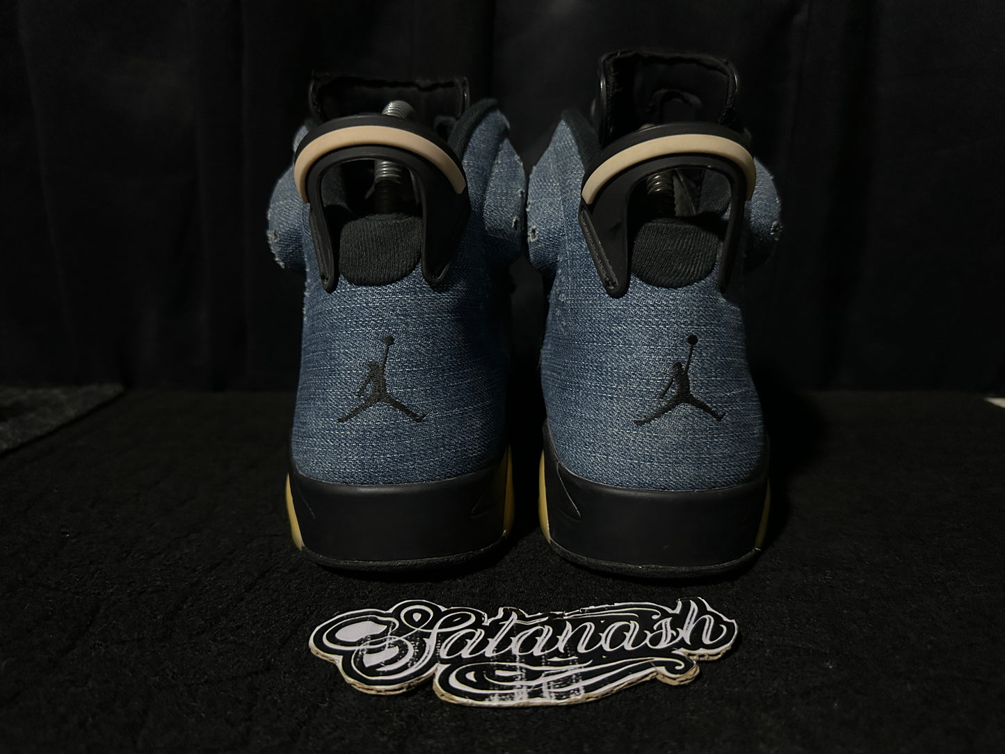 Nike Air "JORDAN 6" (RETRO) "WASHED DENIM" (BLUE SAIL VARSITY RED CORK BROWN BLACK) Mid Rare