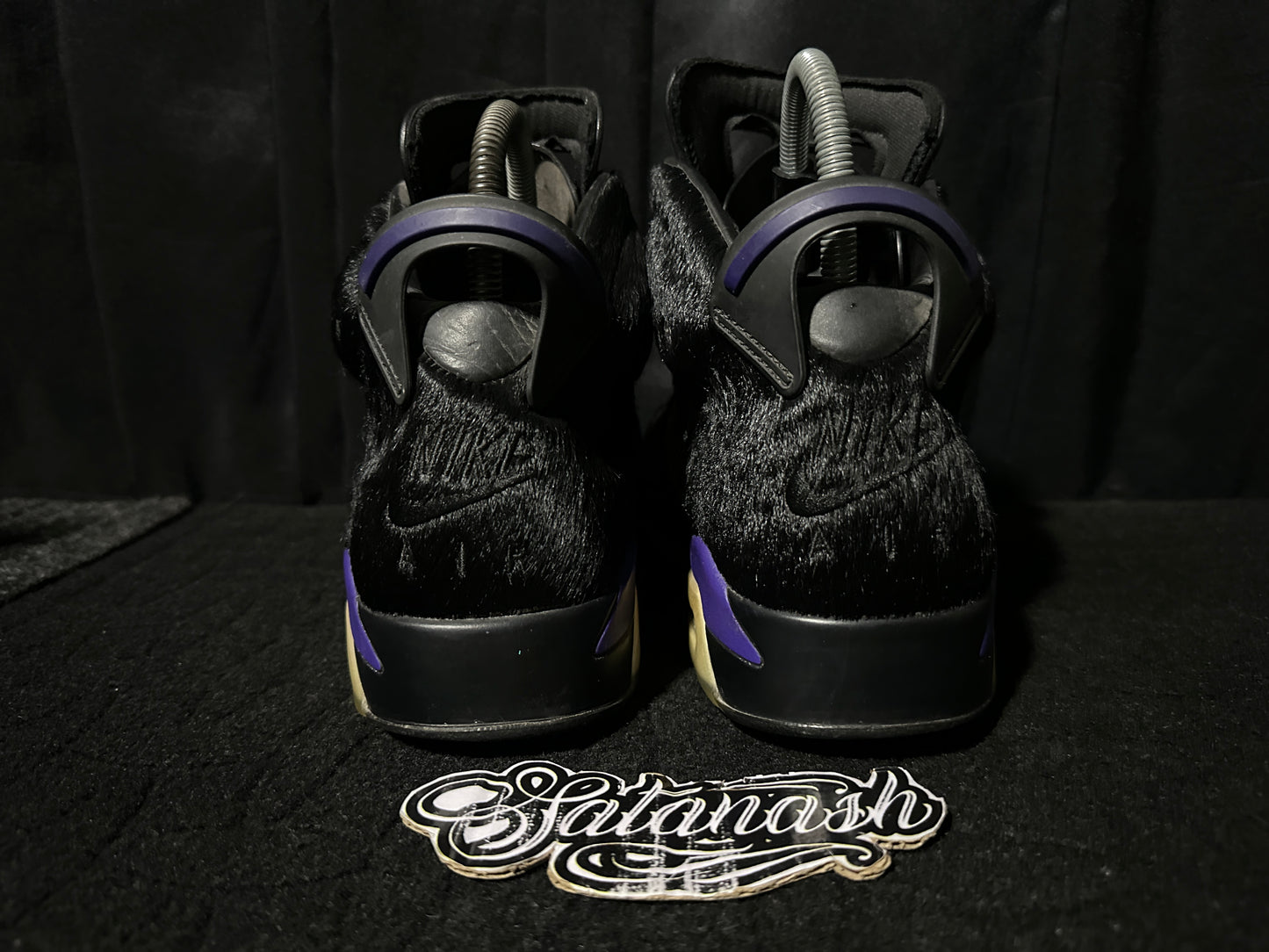 Nike Air "JORDAN 6" (RETRO) "SOCIAL STATUS" (BLACK DARK CONCORD) Mid Rare