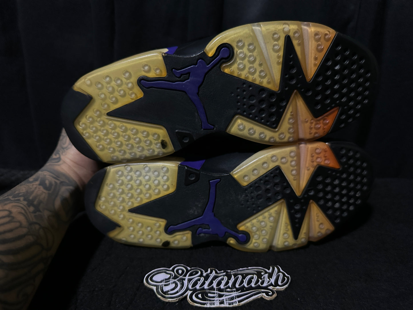 Nike Air "JORDAN 6" (RETRO) "SOCIAL STATUS" (BLACK DARK CONCORD) Mid Rare