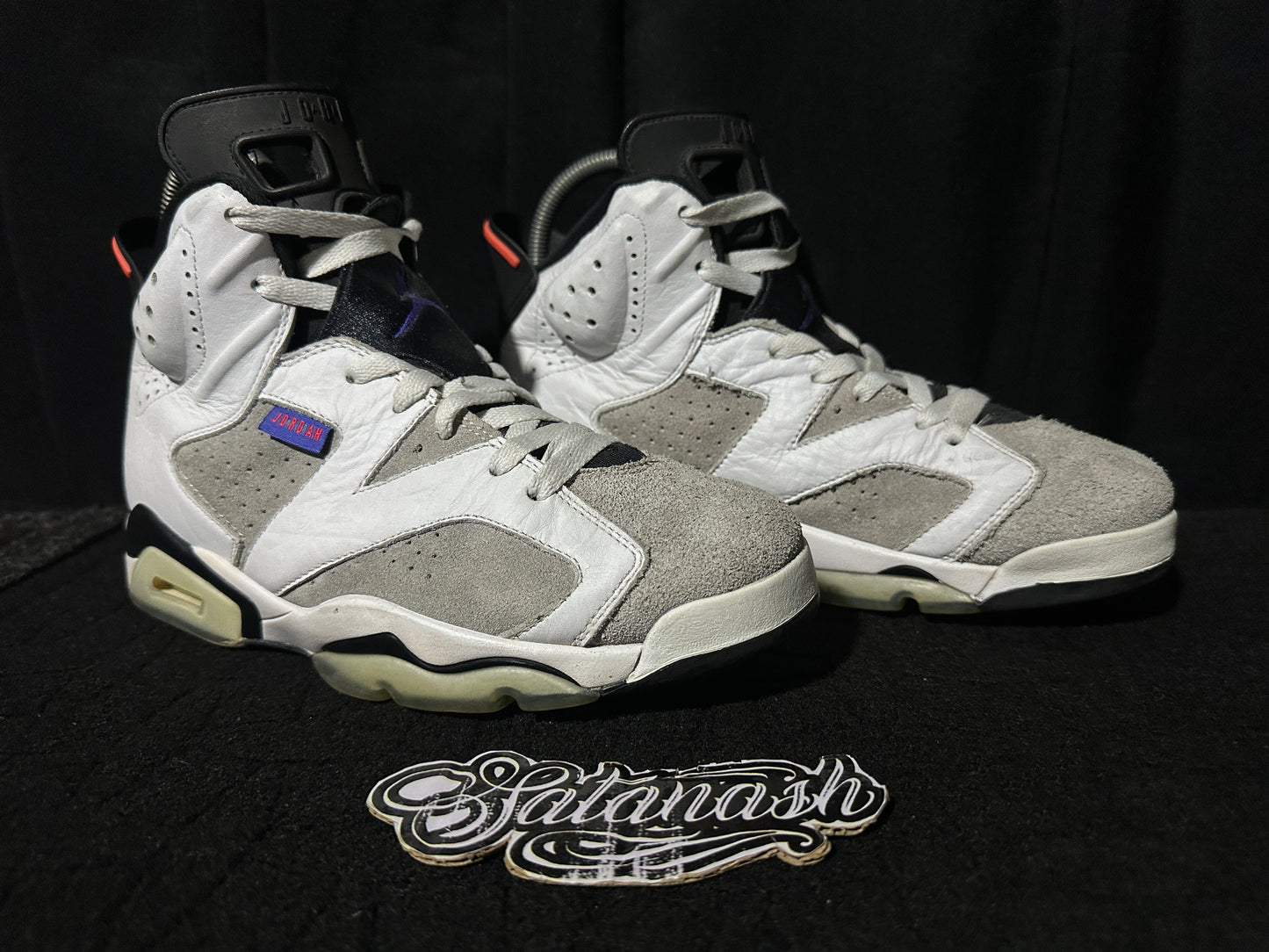 Nike Air "JORDAN 6" (RETRO) "FLIGHT NOSTALGIA" (WHITE DARK CONCORD INFRARED23 BLACK) Mid