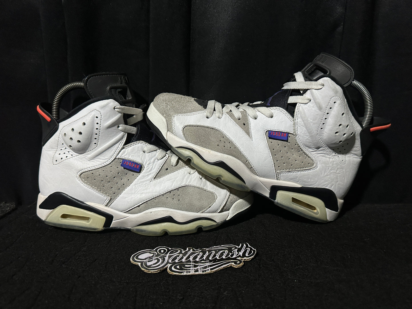 Nike Air "JORDAN 6" (RETRO) "FLIGHT NOSTALGIA" (WHITE DARK CONCORD INFRARED23 BLACK) Mid