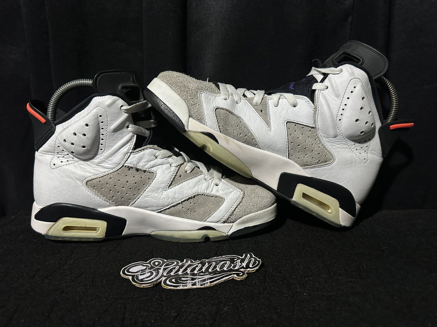 Nike Air "JORDAN 6" (RETRO) "FLIGHT NOSTALGIA" (WHITE DARK CONCORD INFRARED23 BLACK) Mid