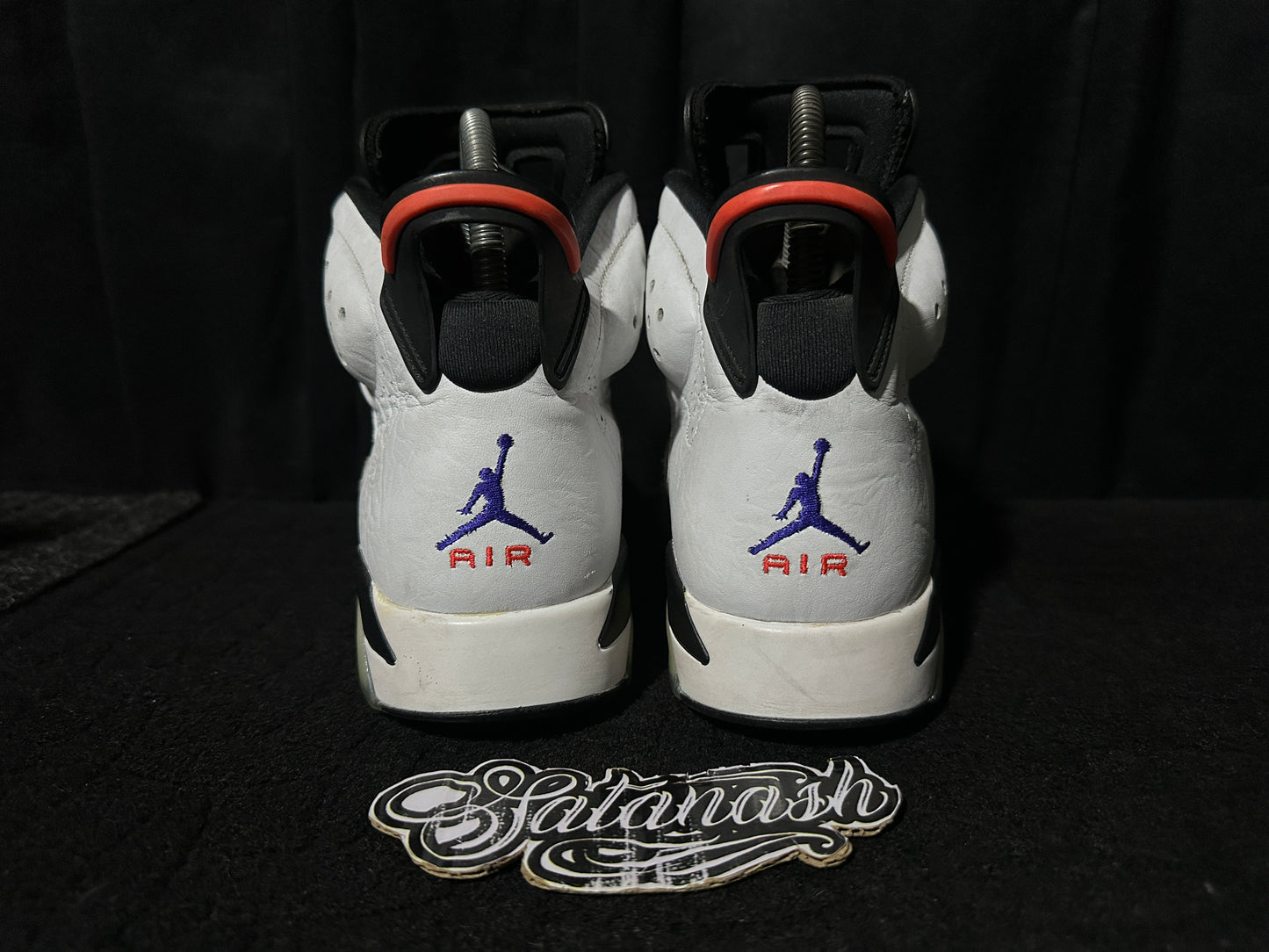 Nike Air "JORDAN 6" (RETRO) "FLIGHT NOSTALGIA" (WHITE DARK CONCORD INFRARED23 BLACK) Mid