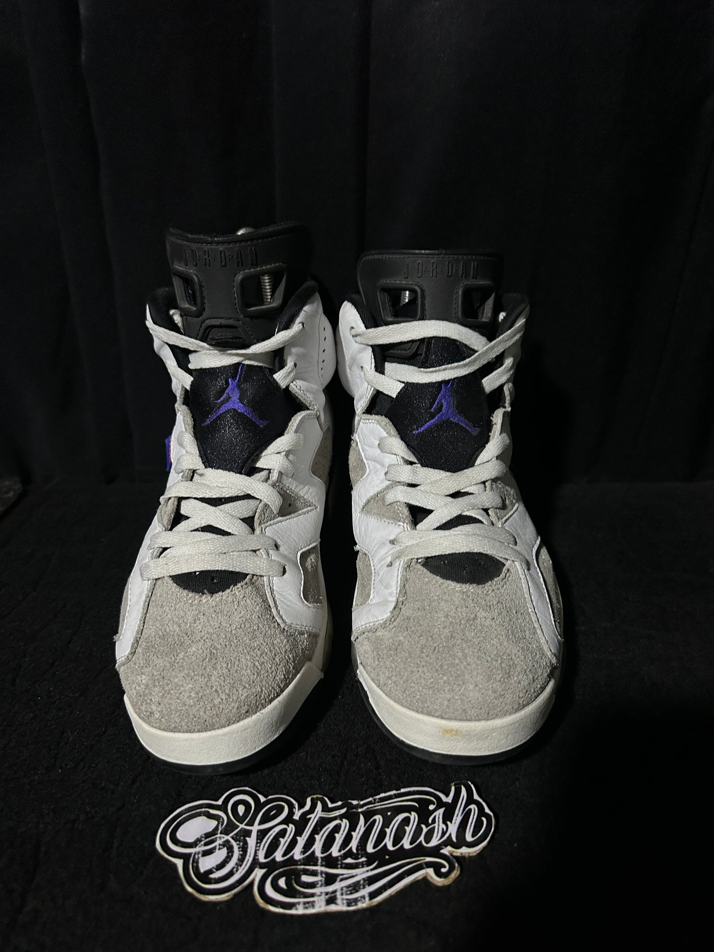 Nike Air "JORDAN 6" (RETRO) "FLIGHT NOSTALGIA" (WHITE DARK CONCORD INFRARED23 BLACK) Mid