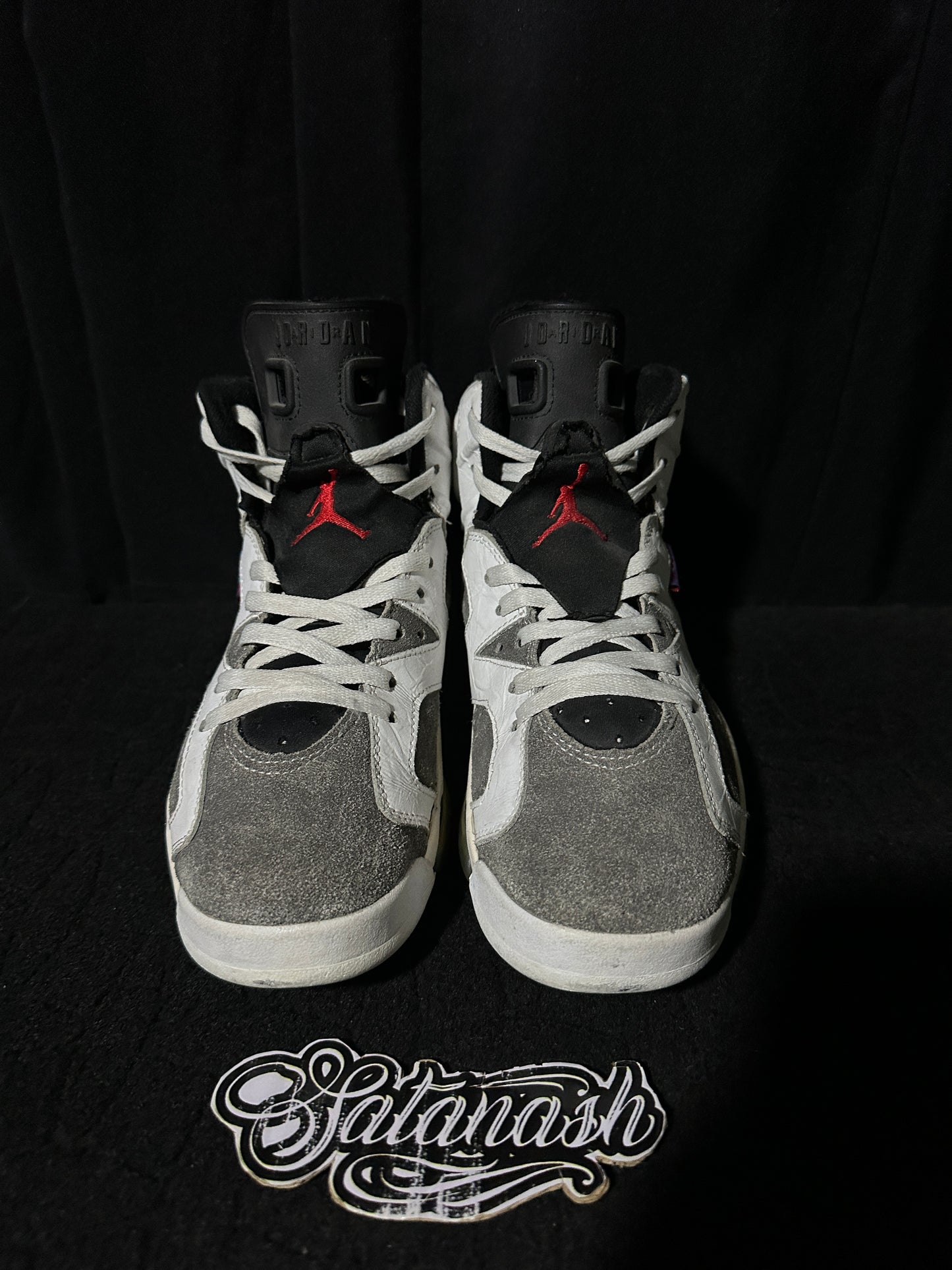 Nike Air "JORDAN 6" (RETRO) "FLIGHT NOSTALGIA" (WHITE DARK CONCORD INFRARED23 BLACK) Mid