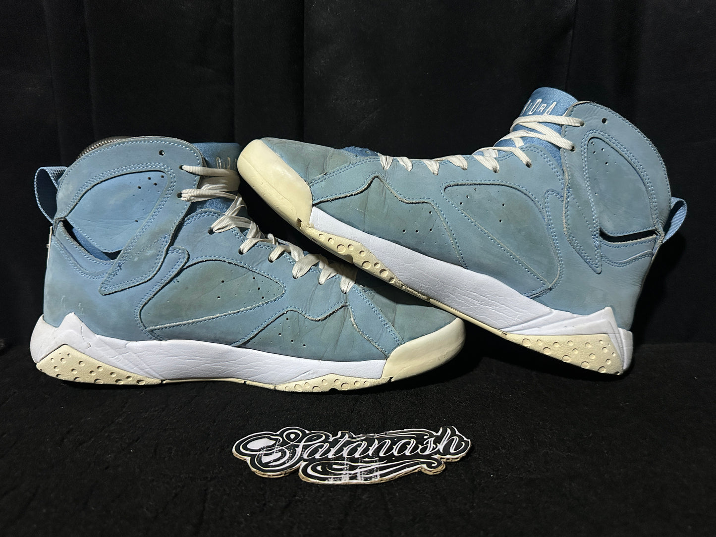 Nike Air "JORDAN 7" (RETRO) "PANTONE" (UNIVERSITY BLUE WHITE) Mid