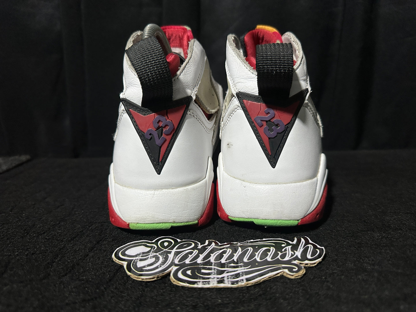 Nike Air "JORDAN 7" (RETRO) "HARE" (WHITE TRUE RED LIGHT SILVER TOURMALINE) Mid