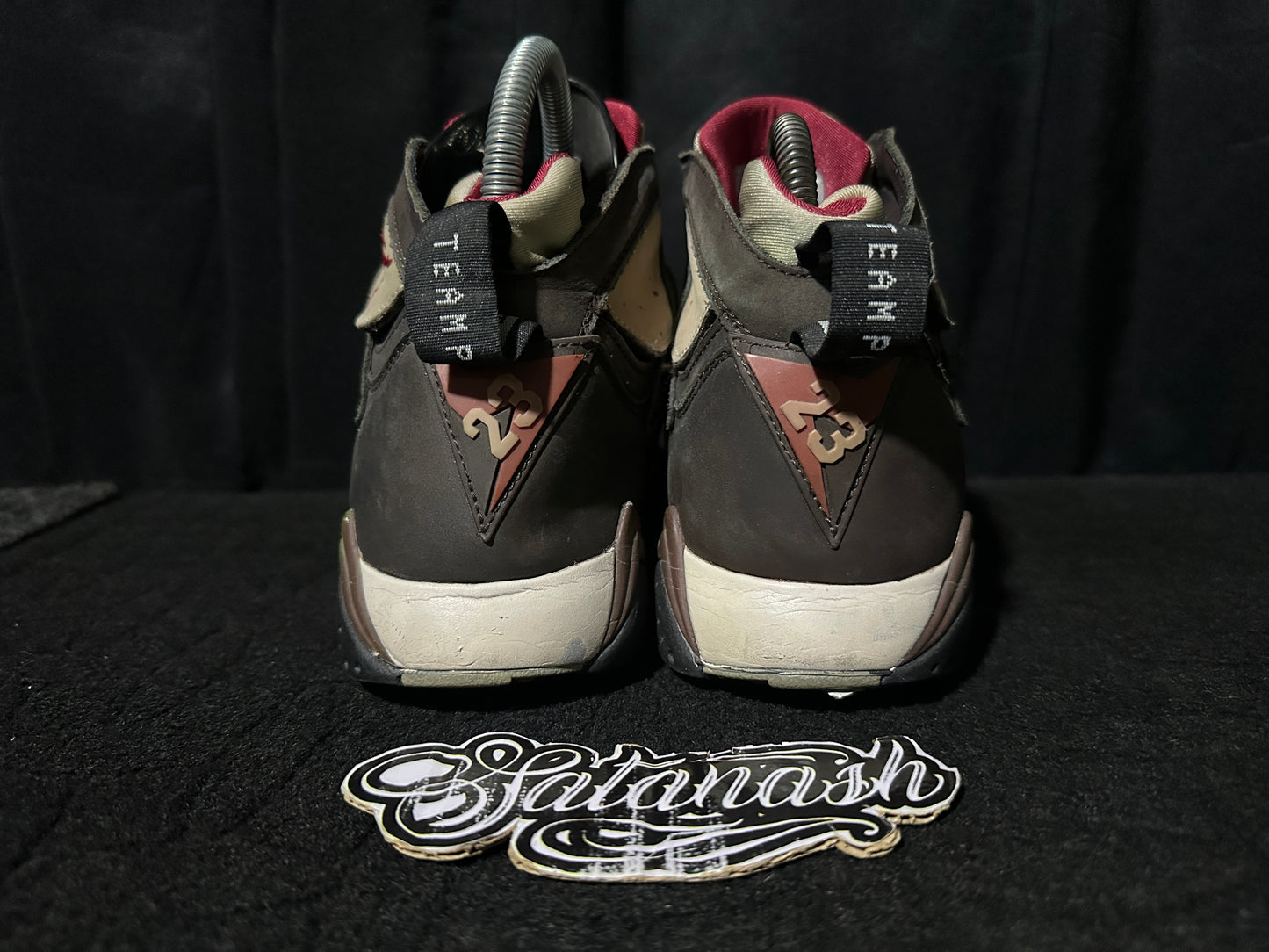 Nike Air "JORDAN 7" (RETRO) "PATTA SHIMMER" (TOUGH RED MAHOGANY MINK VELVET BROWN) Mid Rare
