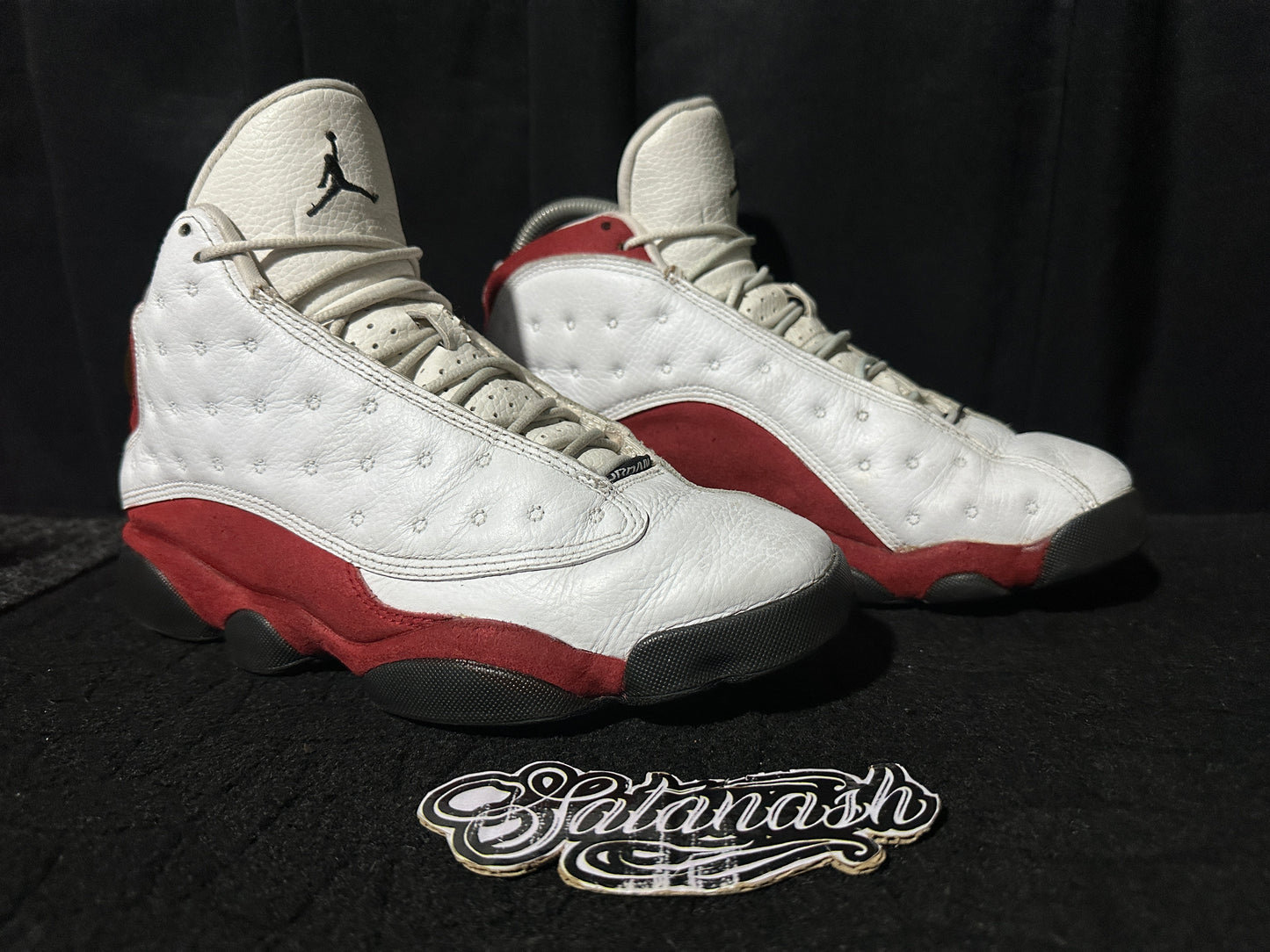 Nike Air "JORDAN 13" (RETRO) "CHERRY" (WHITE VARSITY RED BLACK) 2010 Mid