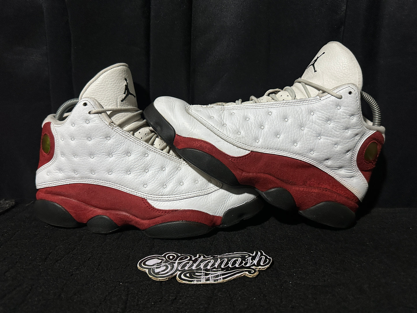 Nike Air "JORDAN 13" (RETRO) "CHERRY" (WHITE VARSITY RED BLACK) 2010 Mid