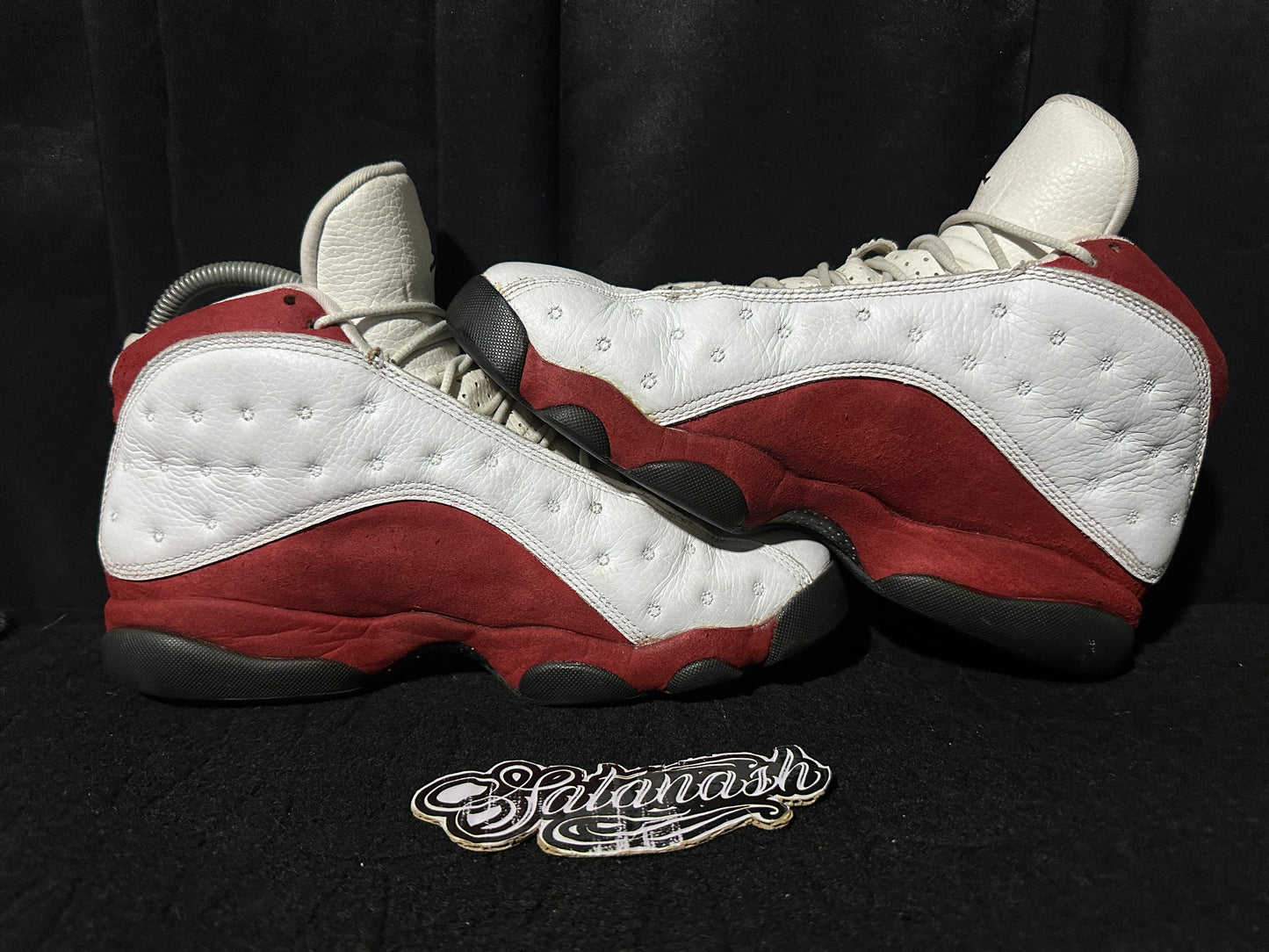 Nike Air "JORDAN 13" (RETRO) "CHERRY" (WHITE VARSITY RED BLACK) 2010 Mid