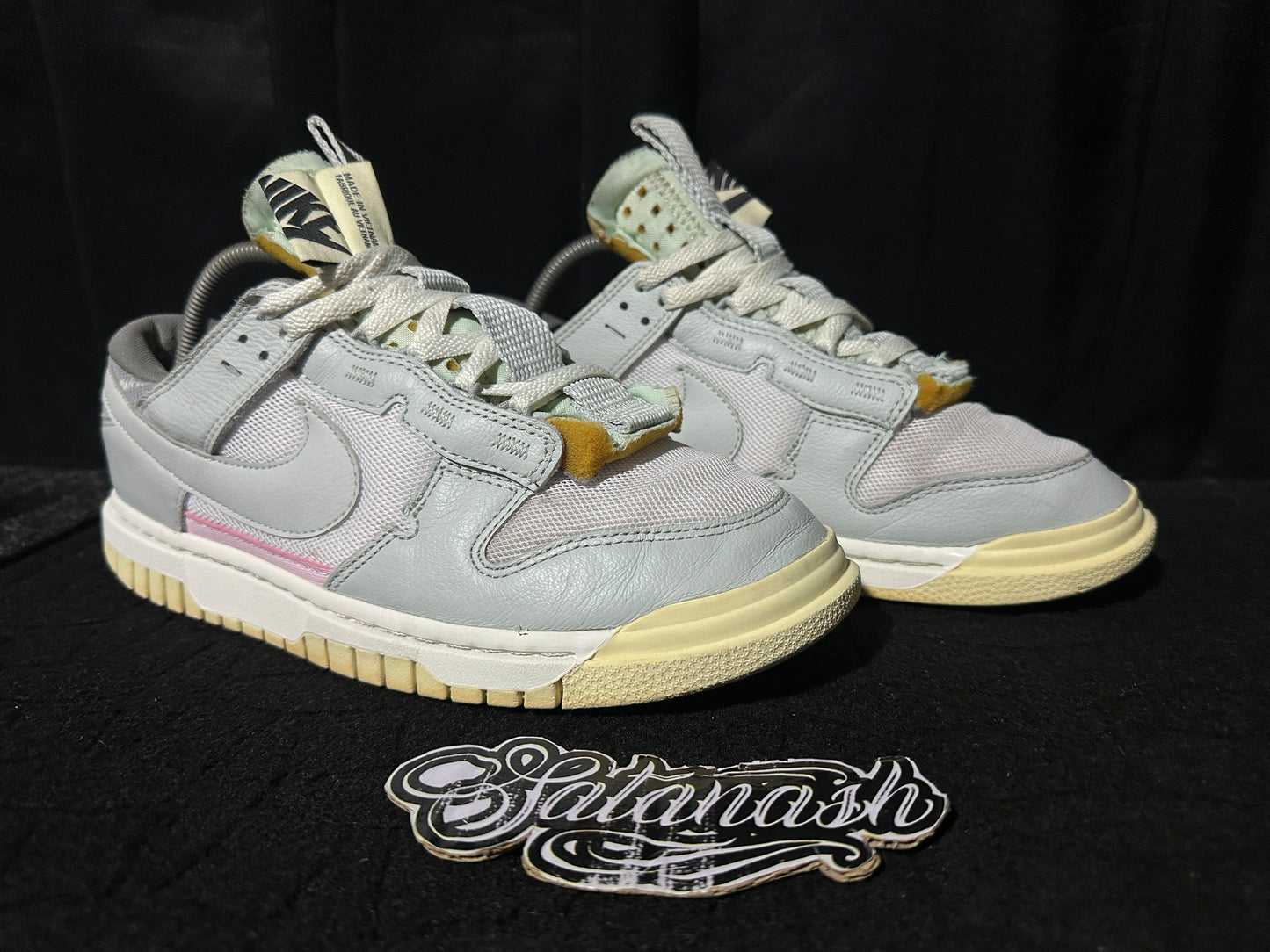 Nike Classic "DUNK" (JUMBO) "MINT FOAM PINK FOAM LIGHT SILVER WHITE" Low