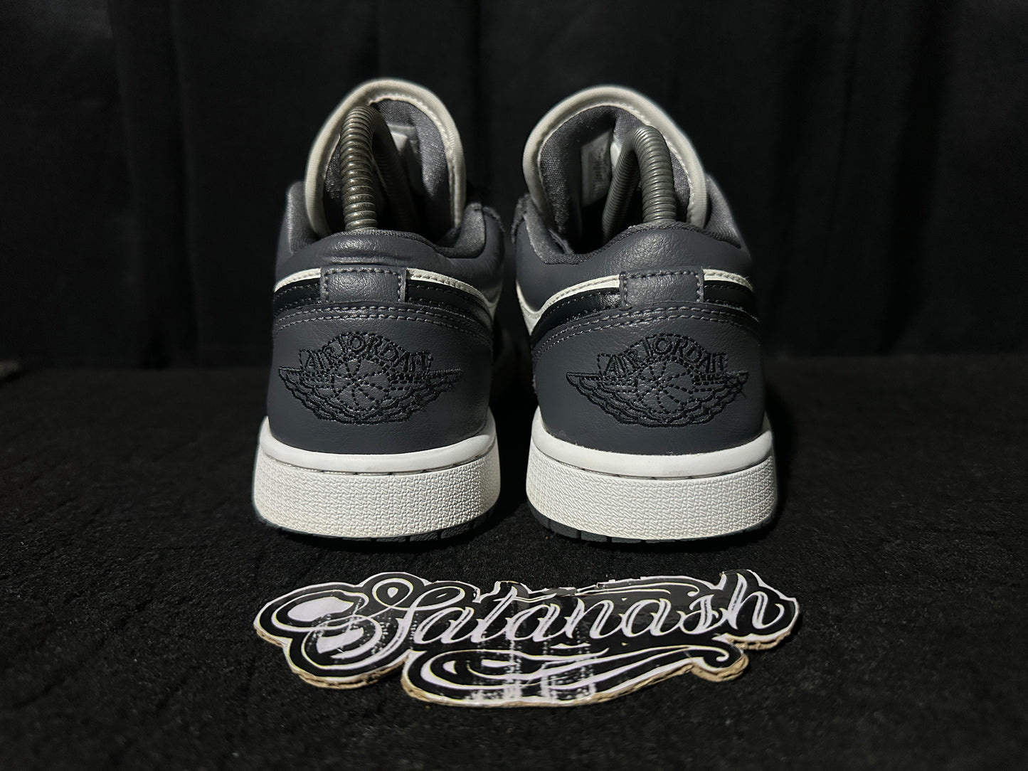 Nike Air "JORDAN 1" (DARK GREY SAIL OFF NOIR WHITE) Low