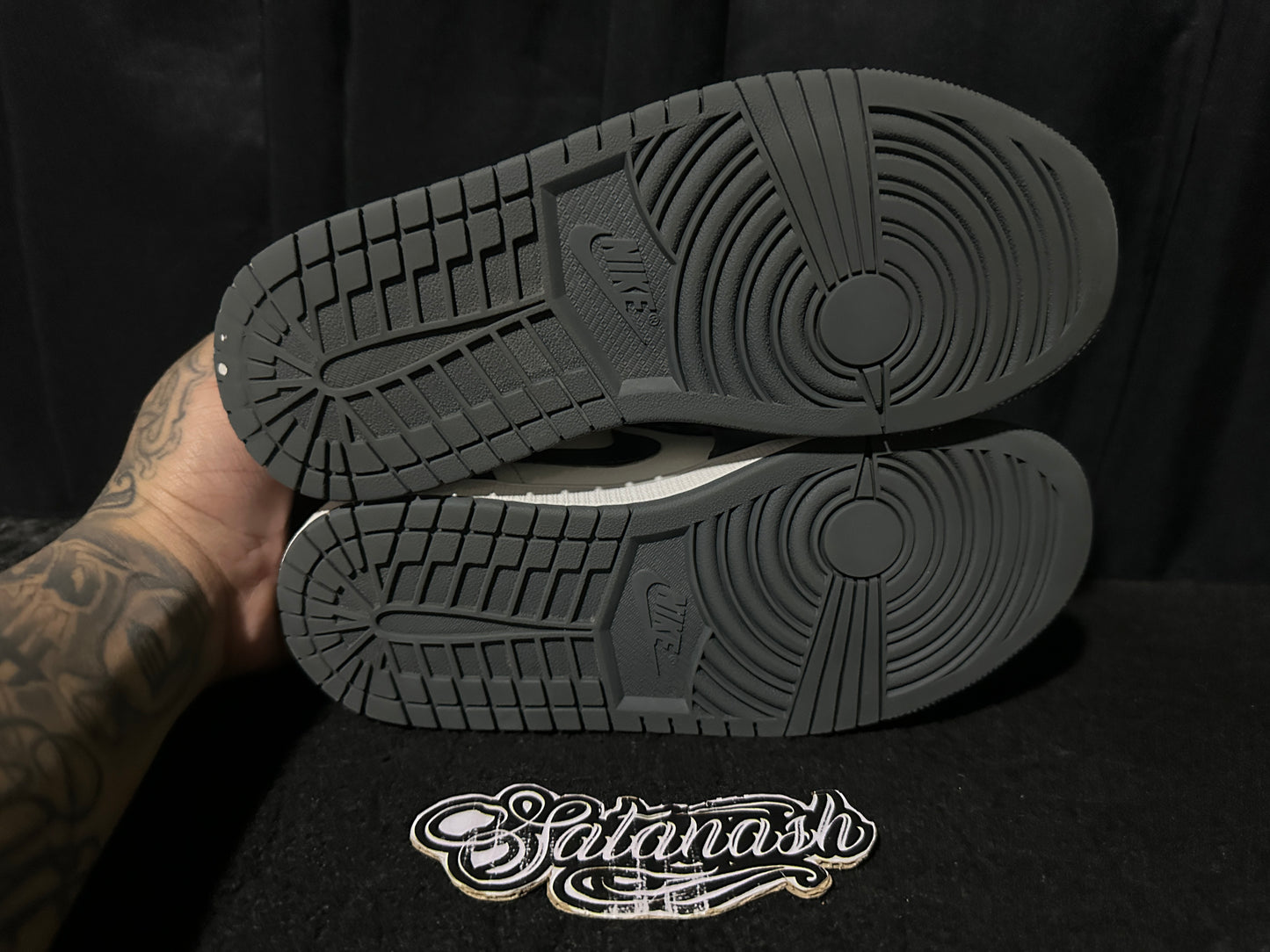 Nike Air "JORDAN 1" (DARK GREY SAIL OFF NOIR WHITE) Low