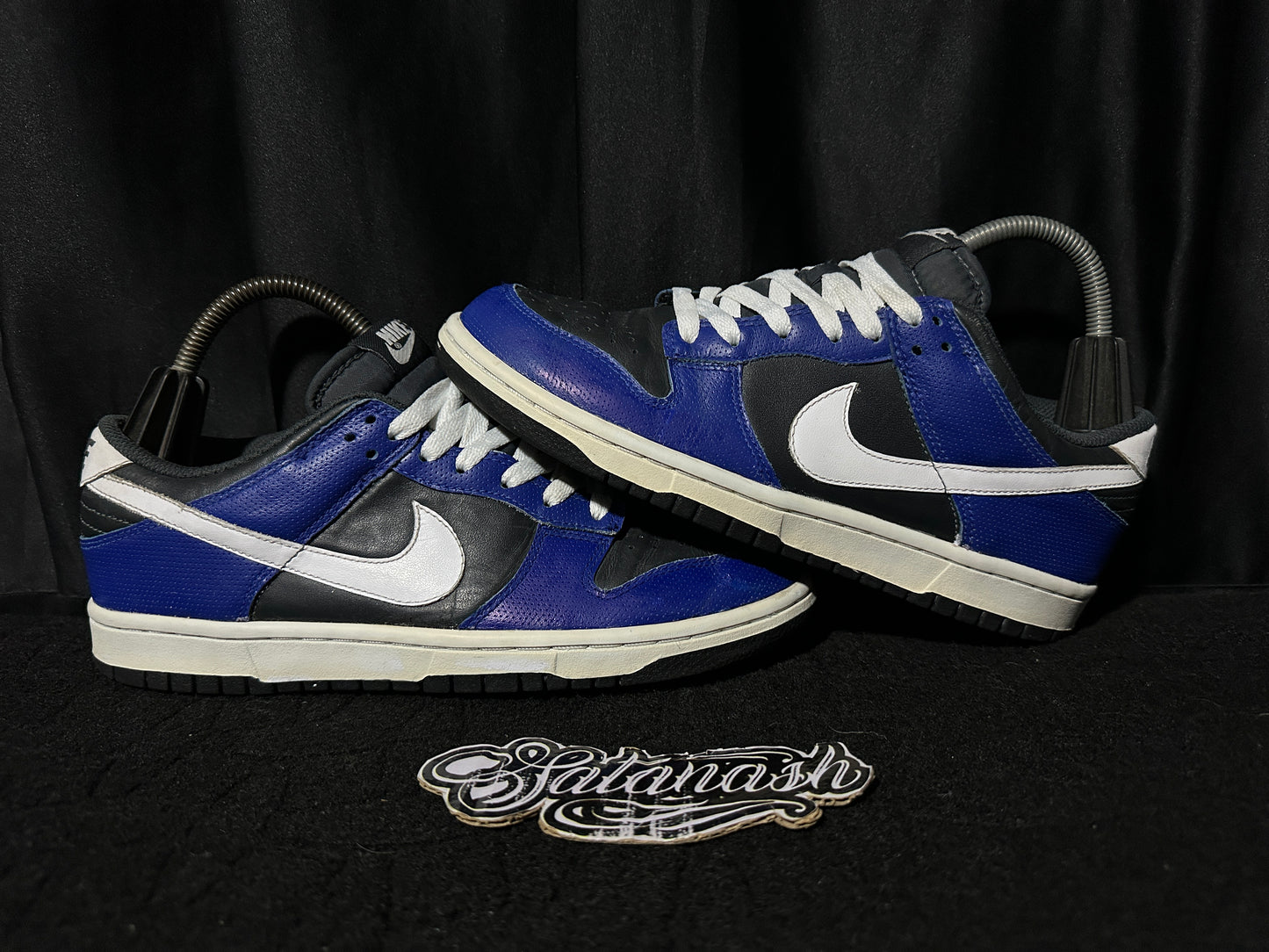 Nike Classic "DUNK" (MICRO PEFTORTED LTR) "ROYAL BLUE BLACK WHITE" 2011 Low