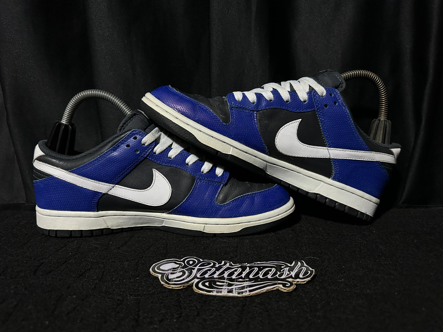 Nike Classic "DUNK" (MICRO PEFTORTED LTR) "ROYAL BLUE BLACK WHITE" 2011 Low