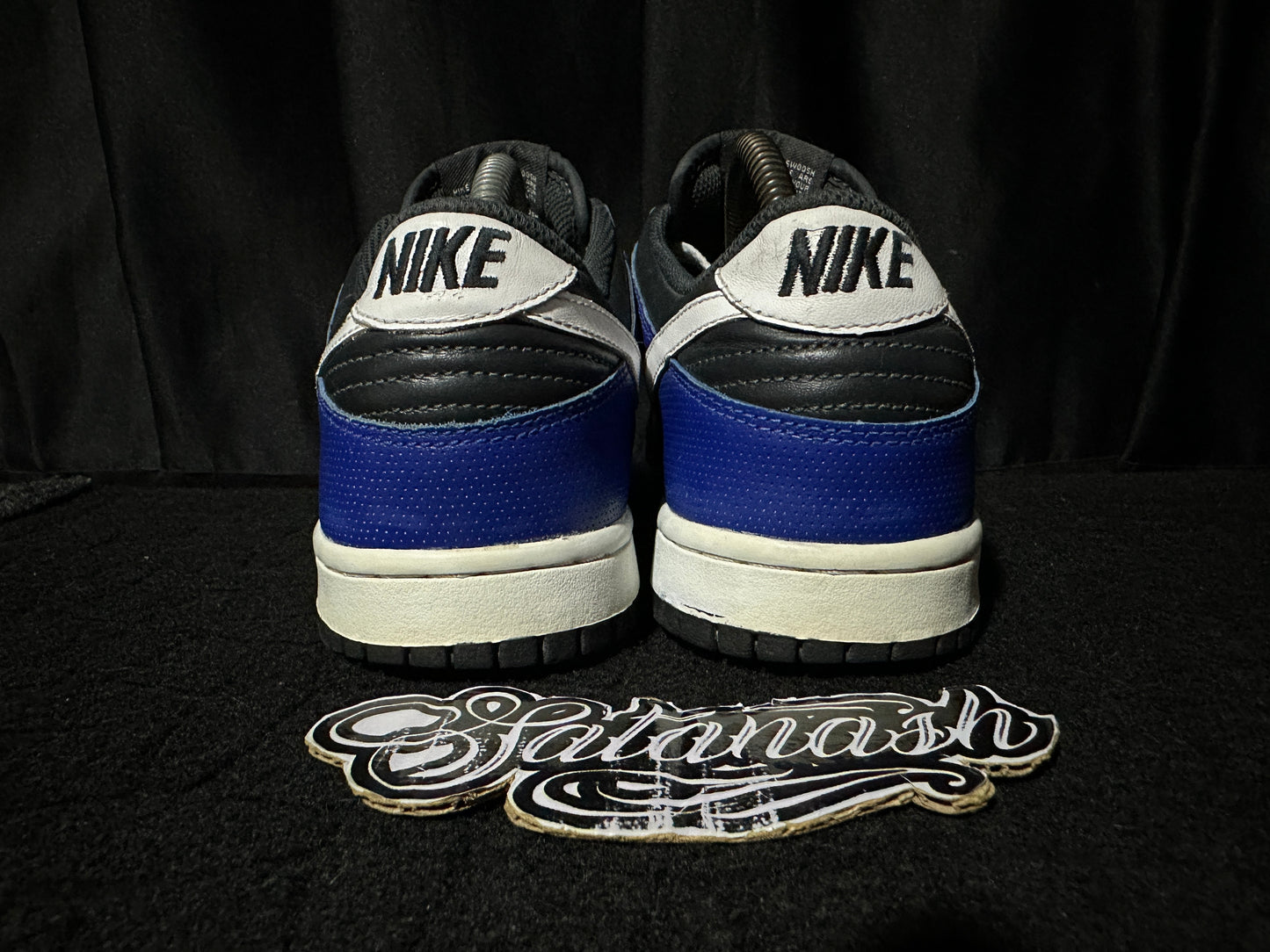 Nike Classic "DUNK" (MICRO PEFTORTED LTR) "ROYAL BLUE BLACK WHITE" 2011 Low