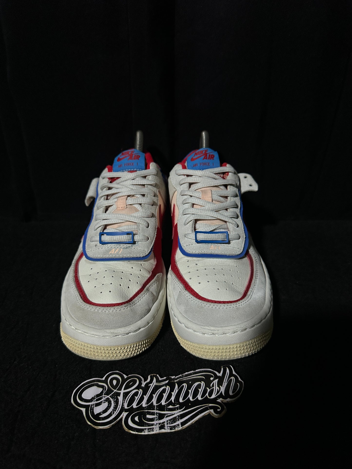 Nike Classic "AIR FORCE 1" (SHADOW) "SAIL RED BLUE WHITE" Low