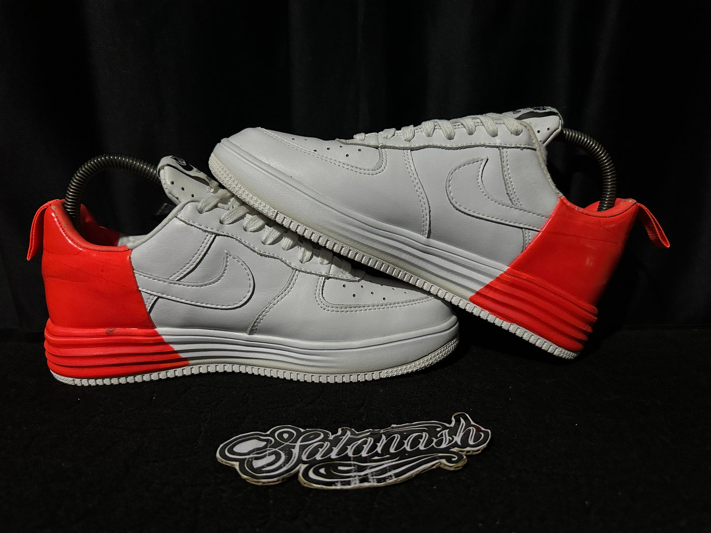 Nike Classic "LUNAR FORCE 1" X "ACRONYM" (WHITE BRIGHT CRIMSON BLACK) Low