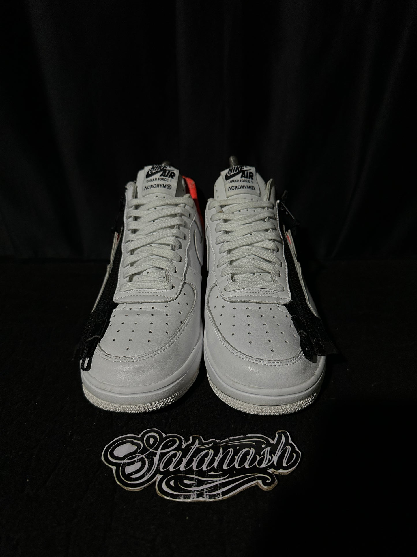 Nike Classic "LUNAR FORCE 1" X "ACRONYM" (WHITE BRIGHT CRIMSON BLACK) Low
