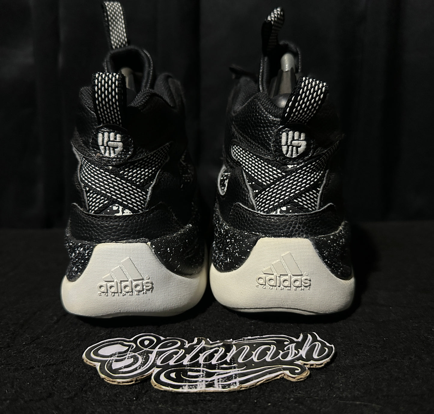 Adidas Originals "CRAZY 8" (BROOKLYN NETS) "BLACK WHITE" 2015 Mid Rare