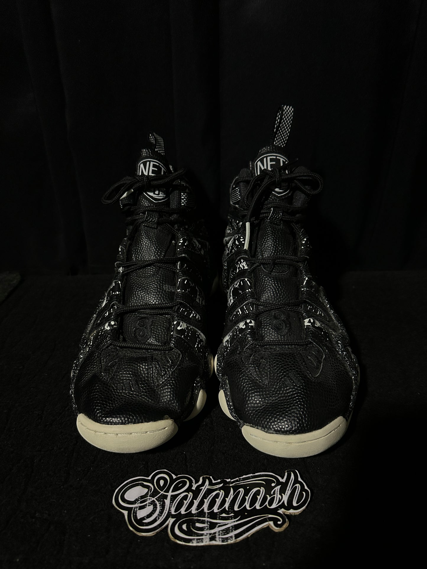 Adidas Originals "CRAZY 8" (BROOKLYN NETS) "BLACK WHITE" 2015 Mid Rare