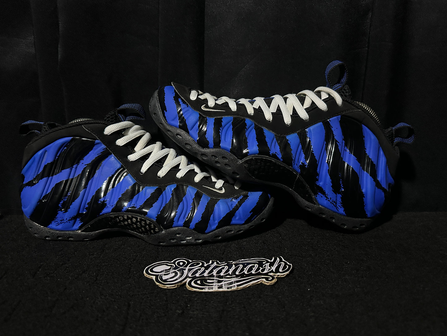 Nike Air "FOAMPOSITE 1" (MEMPHIS TIGERS) "BLACK BLUE" 2018 Low Rare