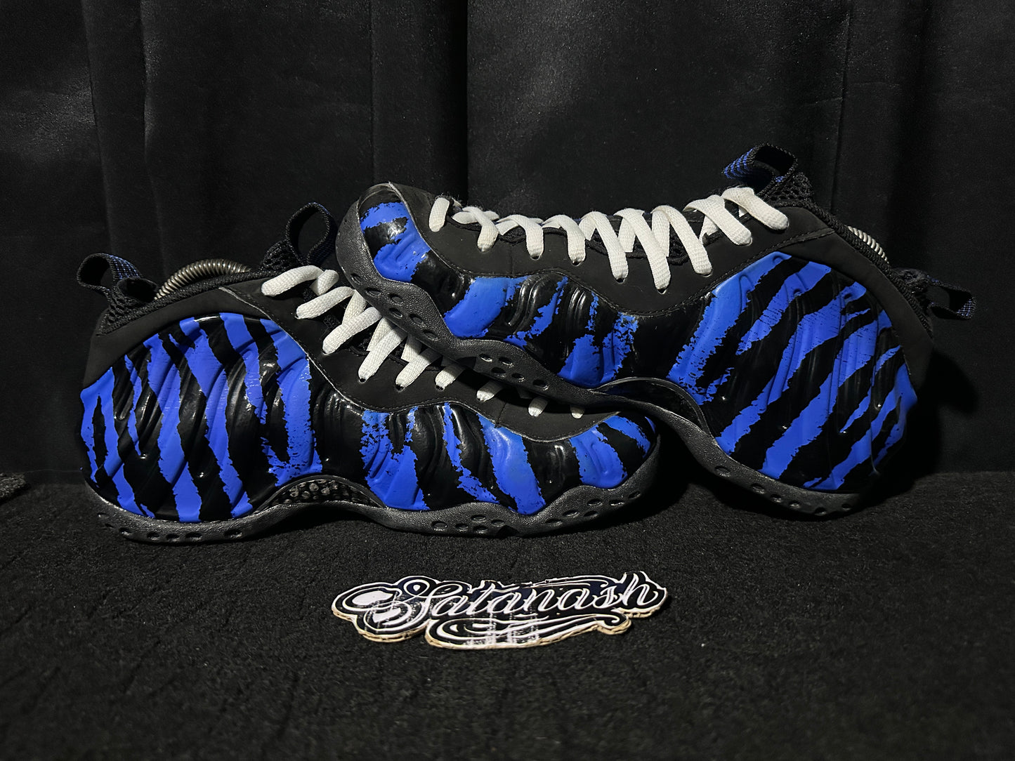 Nike Air "FOAMPOSITE 1" (MEMPHIS TIGERS) "BLACK BLUE" 2018 Low Rare