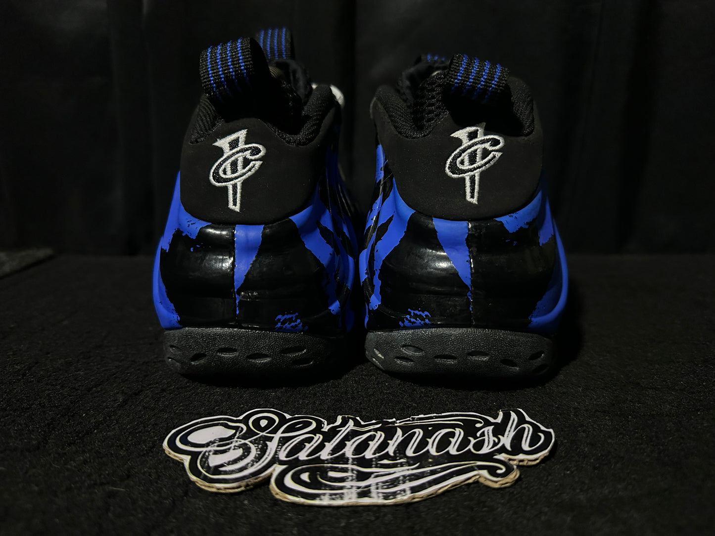Nike Air "FOAMPOSITE 1" (MEMPHIS TIGERS) "BLACK BLUE" 2018 Low Rare