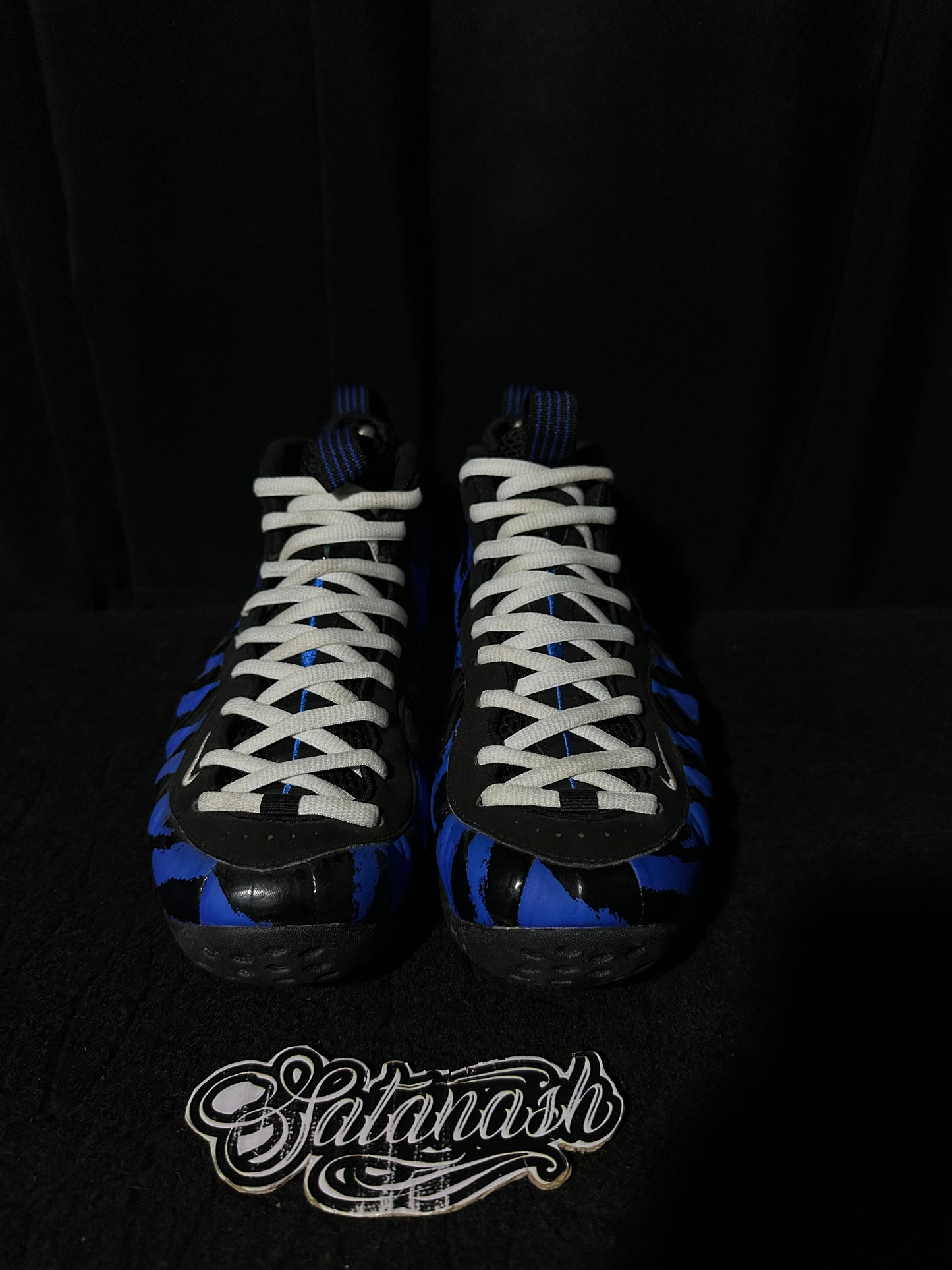 Nike Air "FOAMPOSITE 1" (MEMPHIS TIGERS) "BLACK BLUE" 2018 Low Rare
