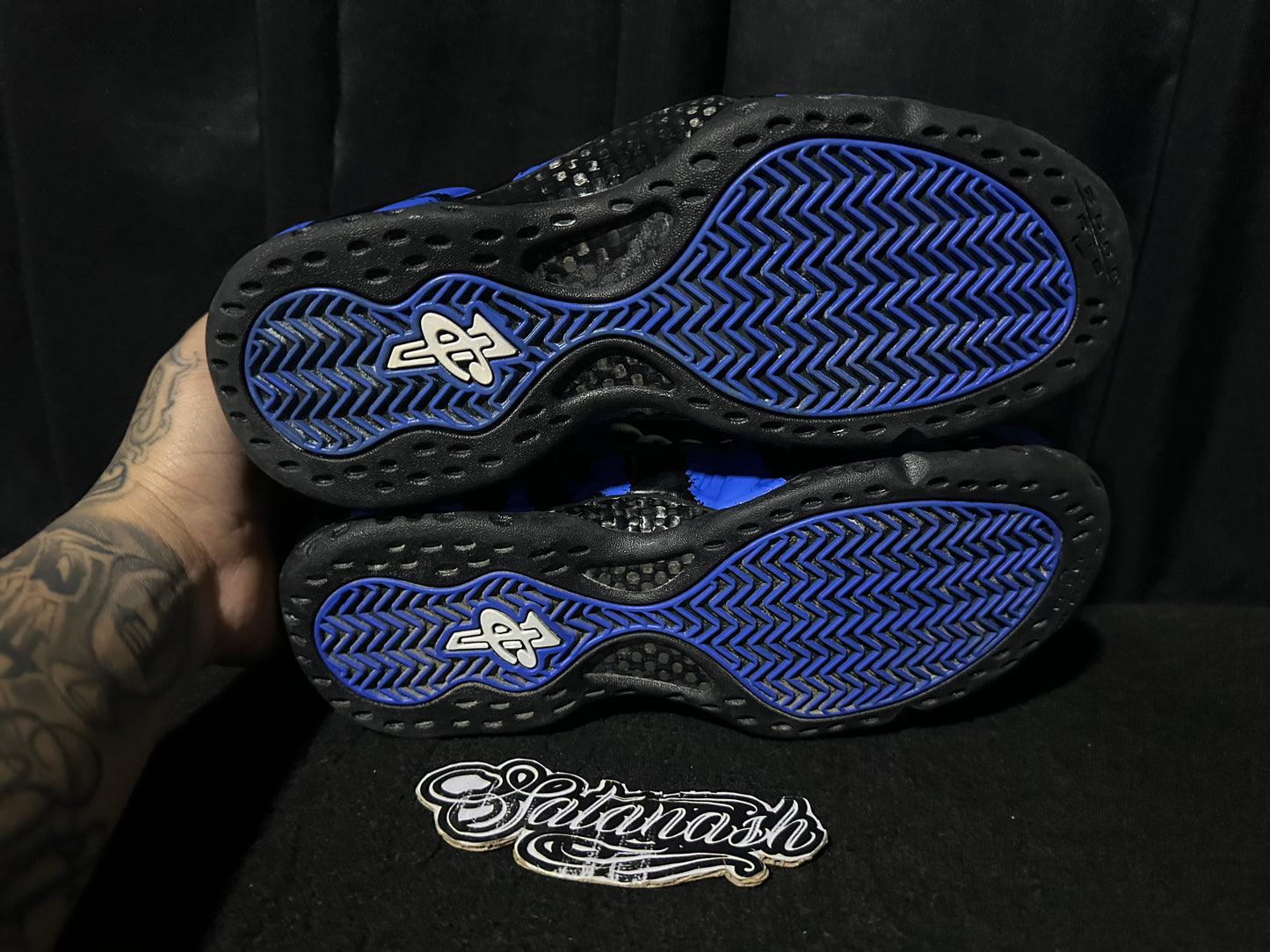 Nike Air "FOAMPOSITE 1" (MEMPHIS TIGERS) "BLACK BLUE" 2018 Low Rare