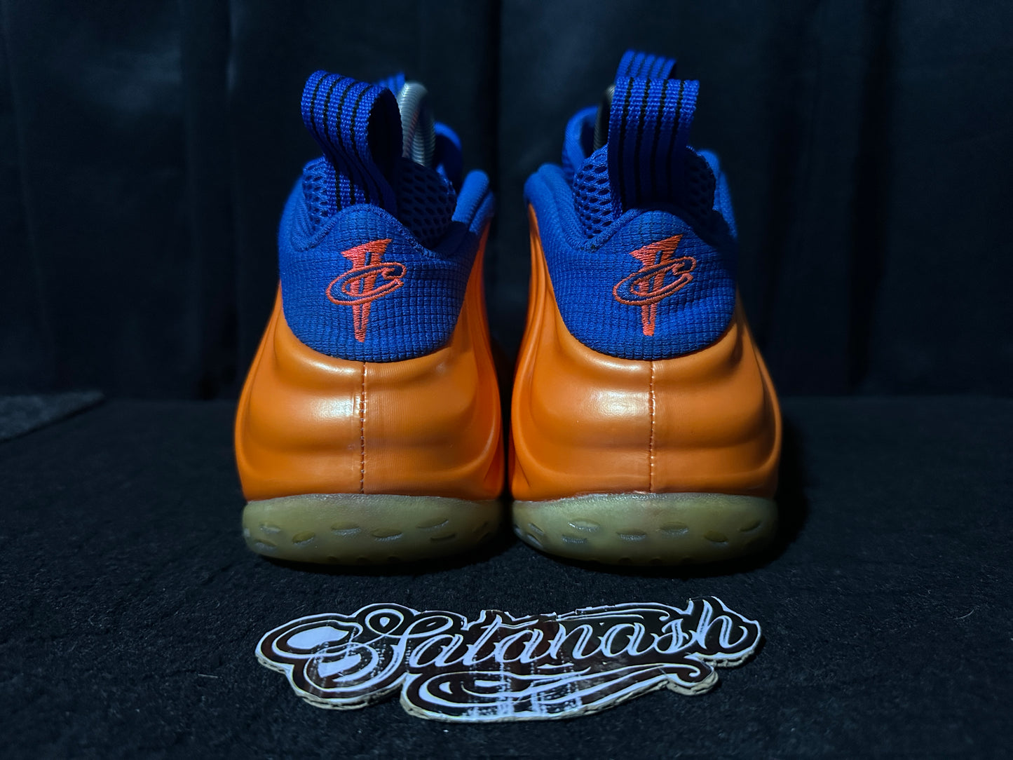 Nike Air "FOAMPOSITE 1" (KNICKS) "BLACK TOTAL CRIMSON GAME ROYAL" Low Rare