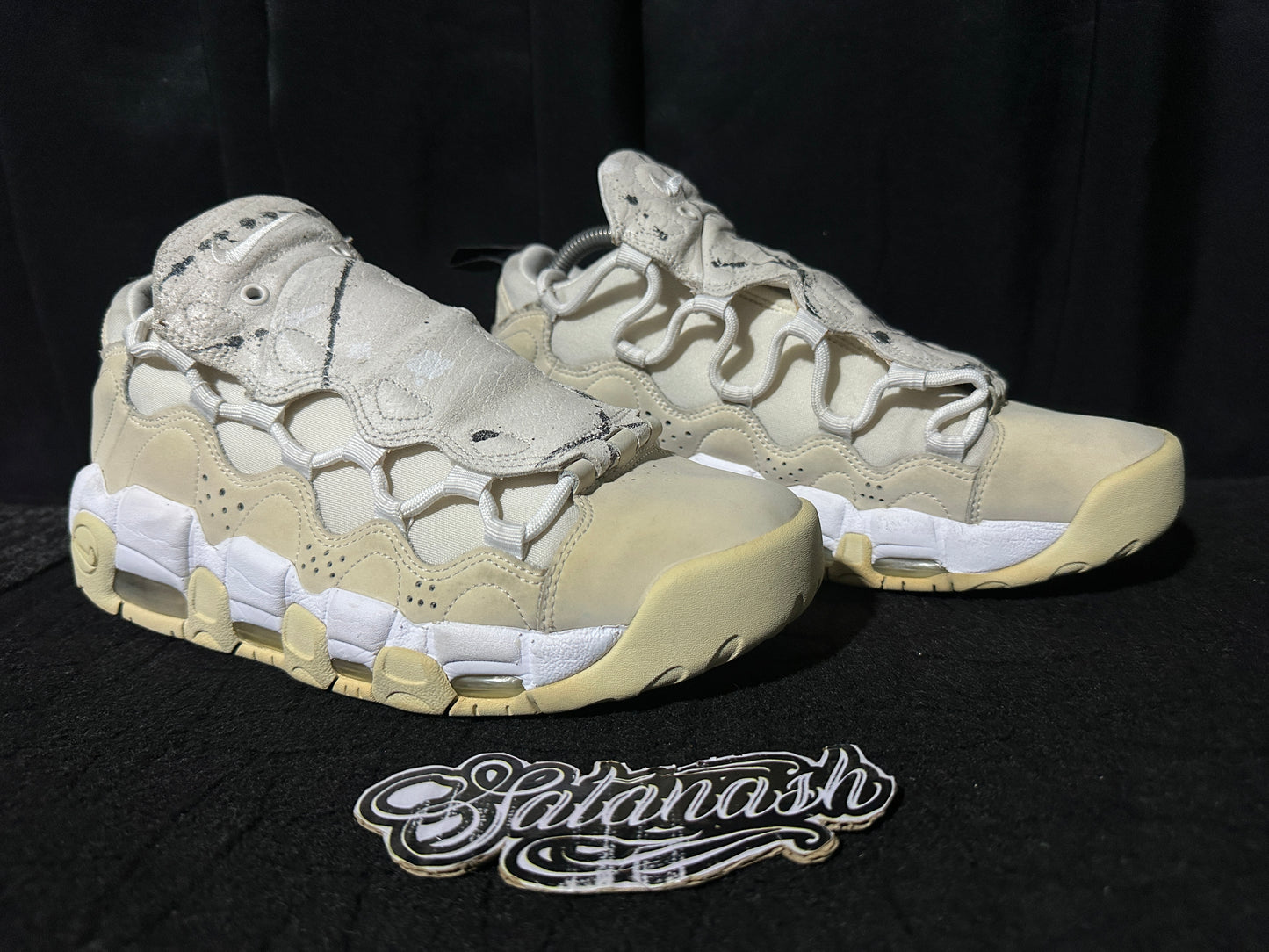 Nike Air "MORE MONEY" (PHANTOM SNAKE SKIN) "BEIGE WHITE" Low Rare