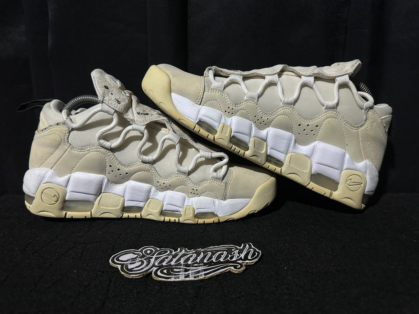 Nike Air "MORE MONEY" (PHANTOM SNAKE SKIN) "BEIGE WHITE" Low Rare
