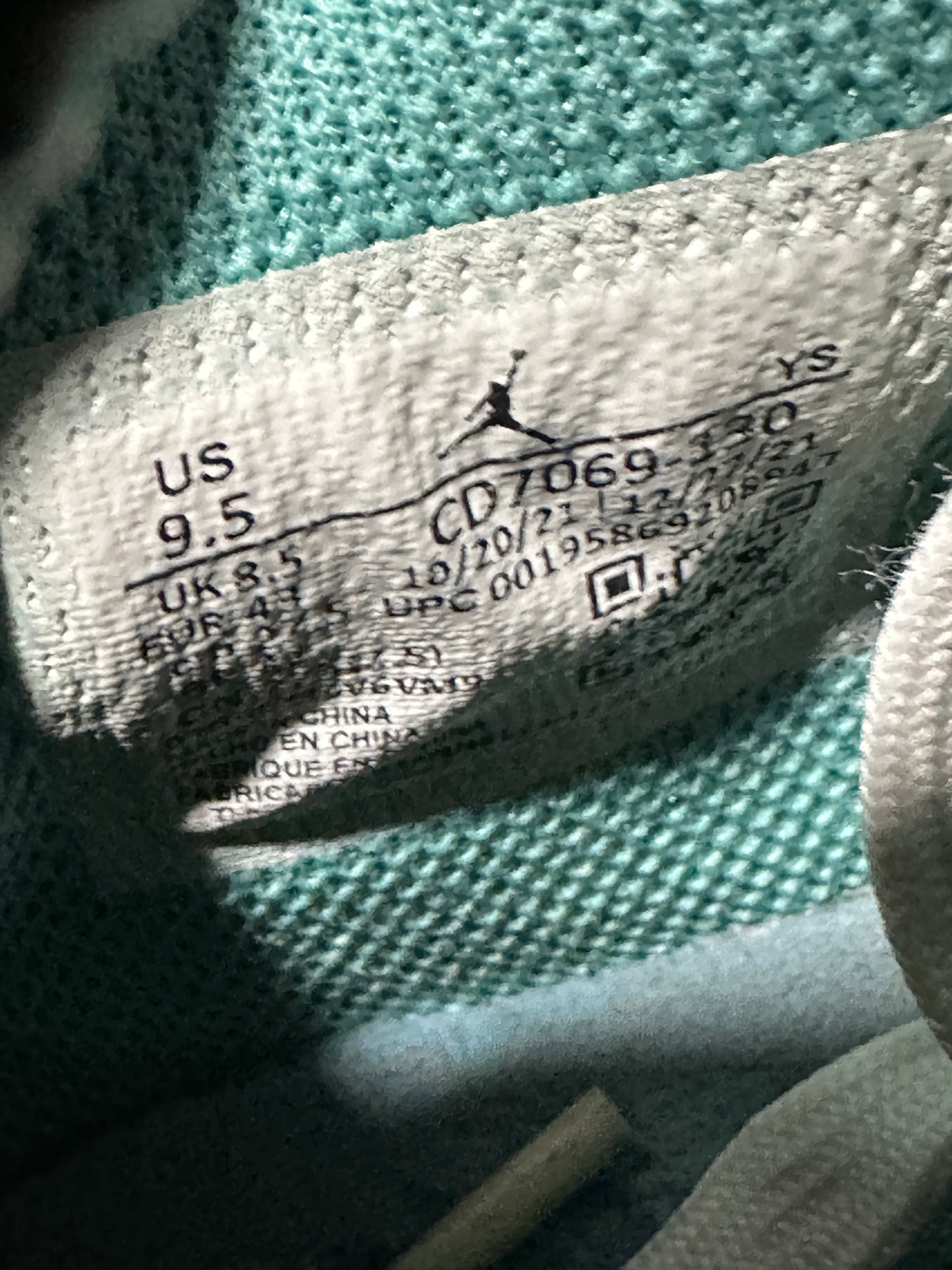 Nike Air "JORDAN" (LEGACY 312) "WHITE TURQUOIS CEMENT GREY" Low