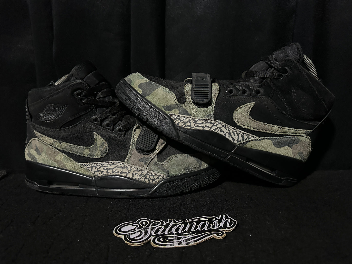 Nike Air "JORDAN" (LEGACY 312) "CAMO GREEN BLACK CEMENT GREY" High Rare