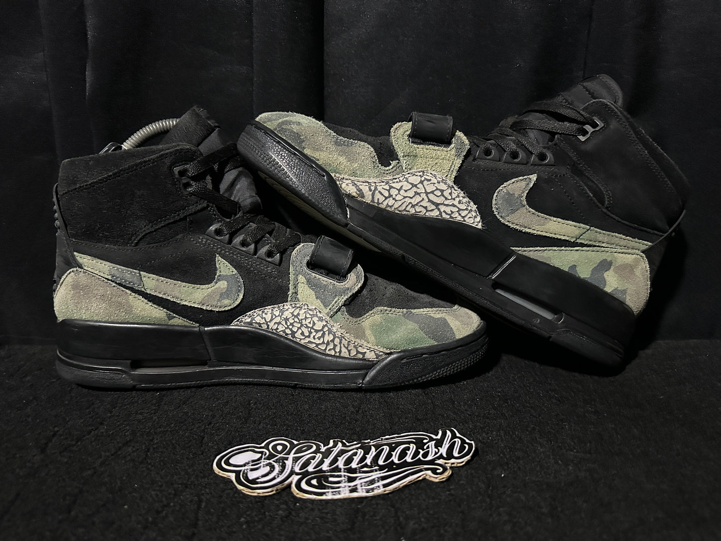 Nike Air "JORDAN" (LEGACY 312) "CAMO GREEN BLACK CEMENT GREY" High Rare